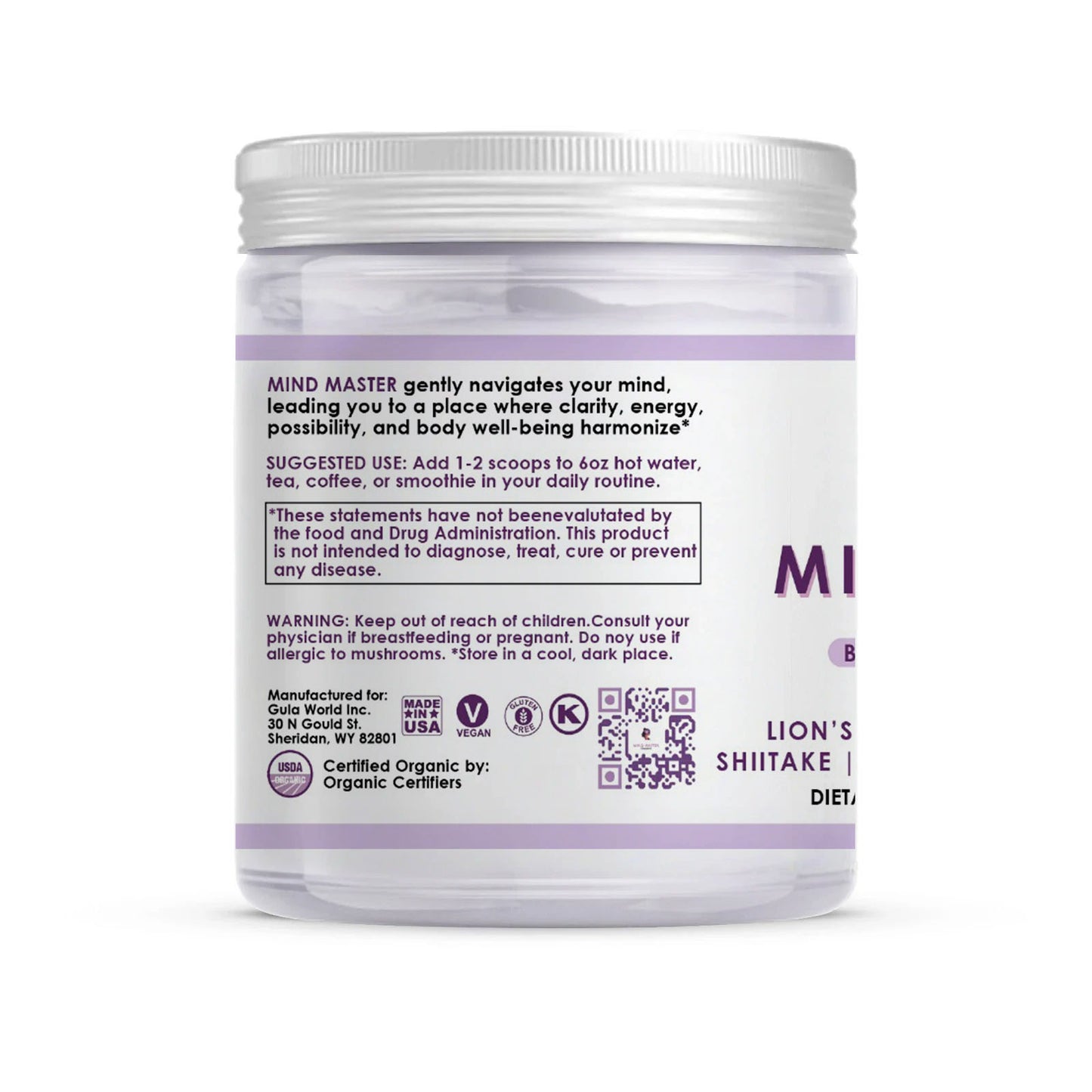 Mind Master - Mushroom Powder (180-Day Supply)